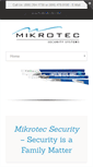 Mobile Screenshot of mikrotecsecurity.com